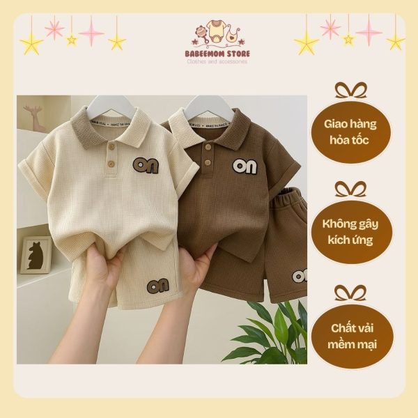 Combo 2 bộ quần áo cho bé trai