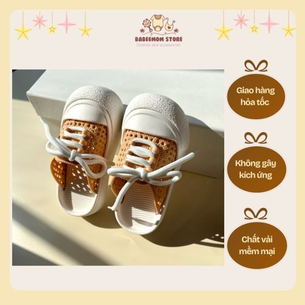 Dép cho bé gái mà trắng