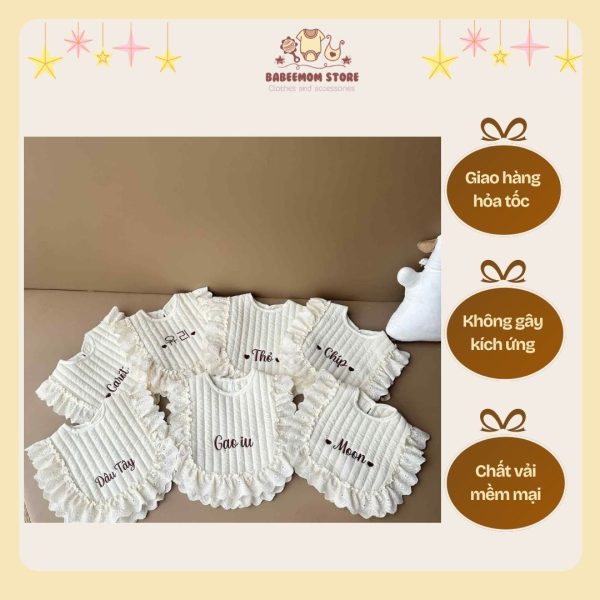 Áo thêu tên cho bé