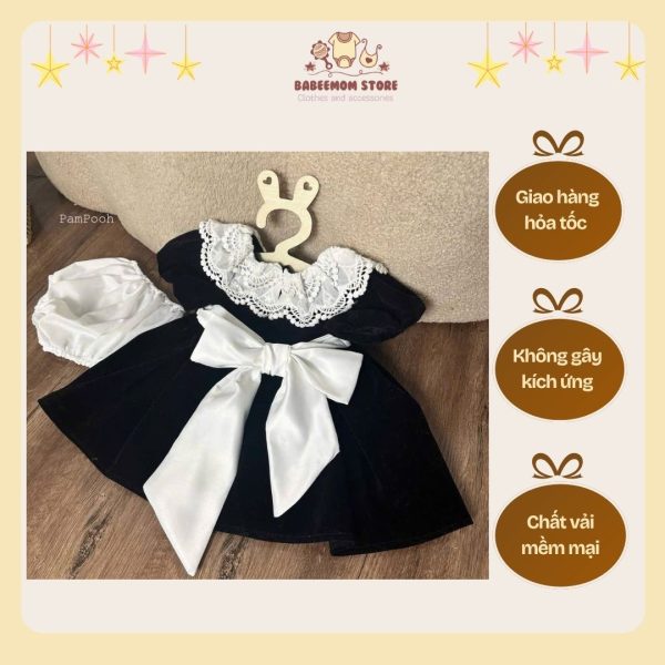 Váy màu đen cho bé gái