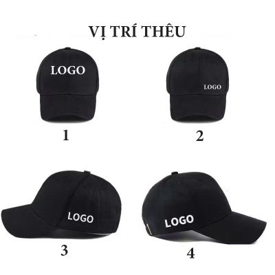 mũ thêu logo