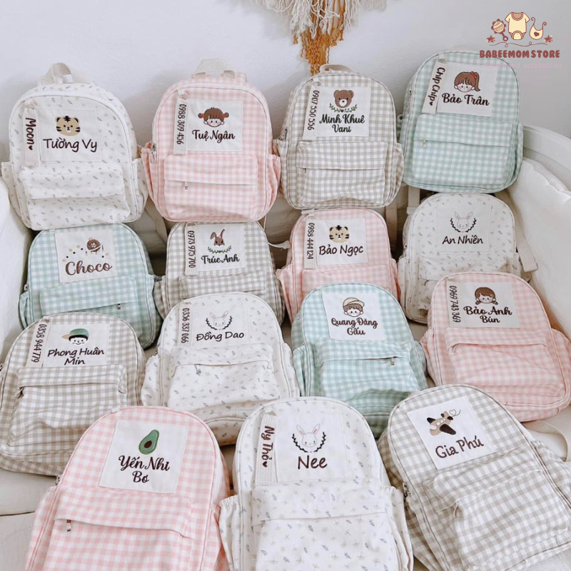 mẫu giáo thêu tên theo yêu cầu