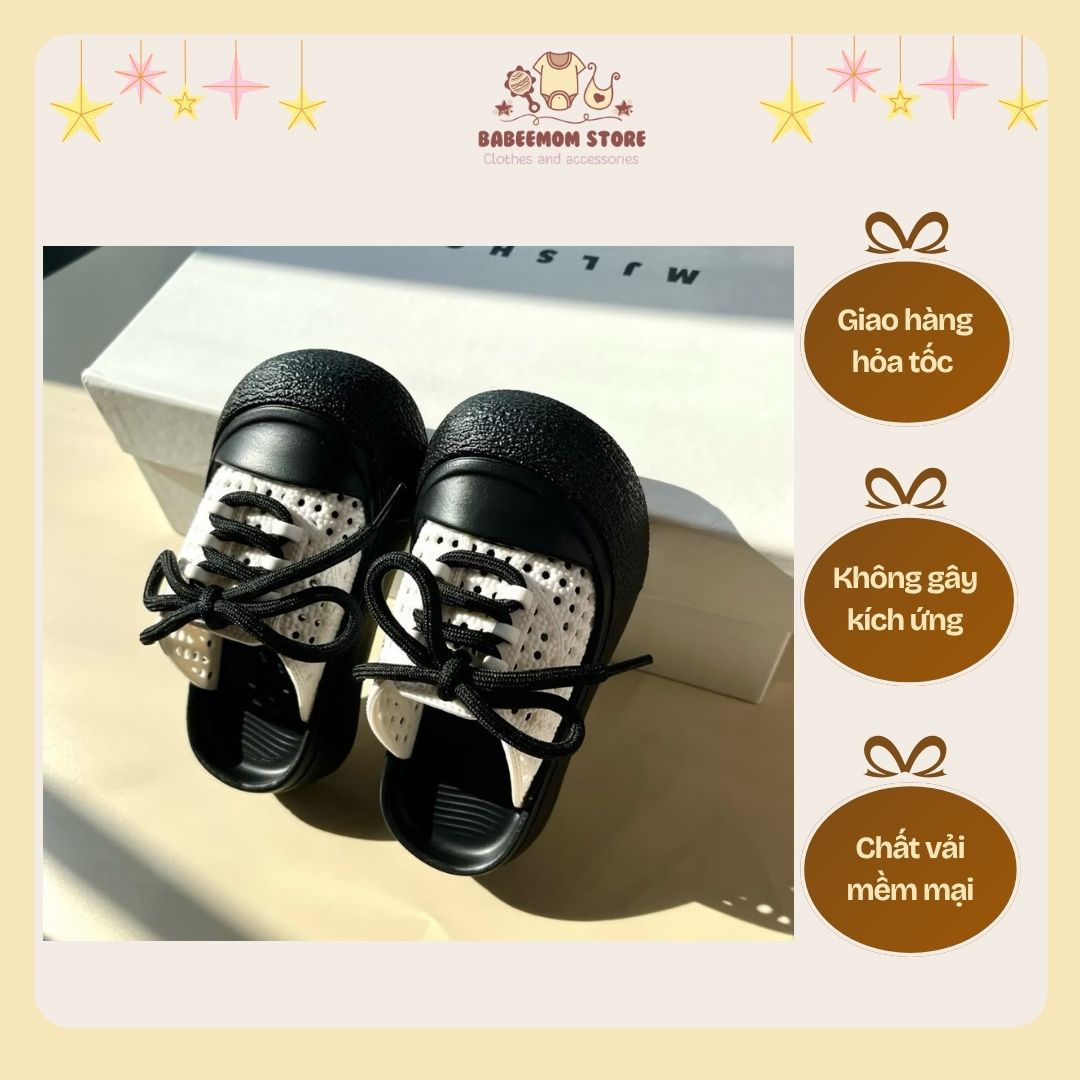 Dép cho bé gái màu đen